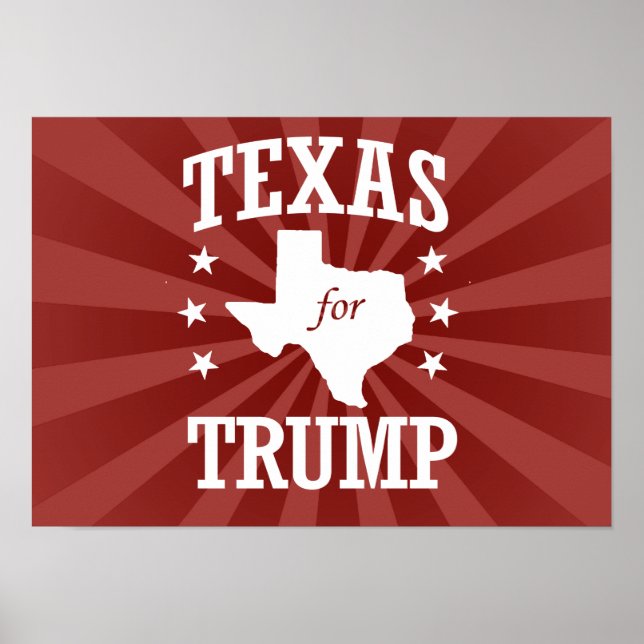 TEXAS FOR TRUMP POSTER (Vorne)