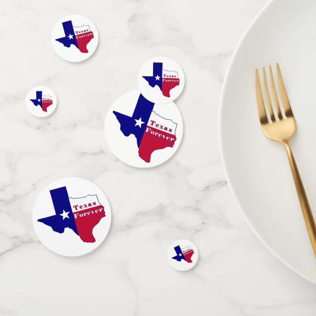Texas Forever Flag Karte Konfetti (Gruppe)
