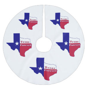Texas Forever Flag Karte Polyester Weihnachtsbaumdecke