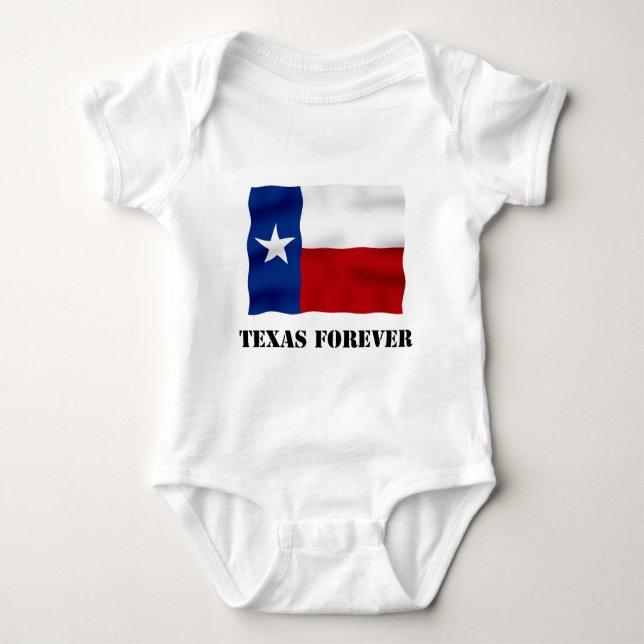 TEXAS FOREVER - Flag Text - Multi_Products Baby Strampler (Vorderseite)