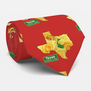 Texas Form Gelb Rosa Alle Farbnägel Krawatte