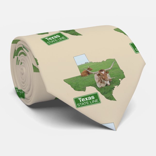 Texas-Form und Längshorn Krawatte (Gerollt)
