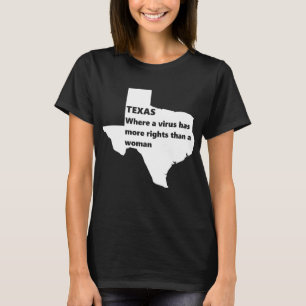 Texas Frauenrechte als weiß T-Shirt