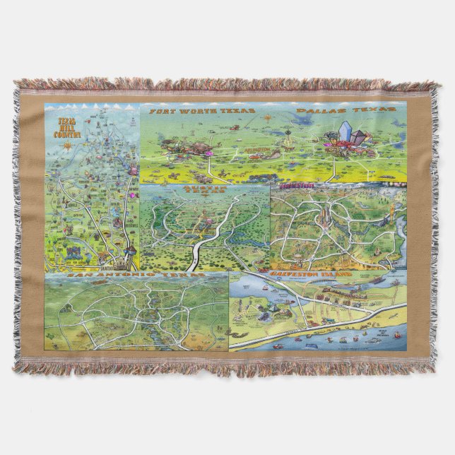 Texas Fun Maps Decke (Vorderseite)