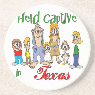 Texas Funny Trailer Park Sandstone Untersetzer