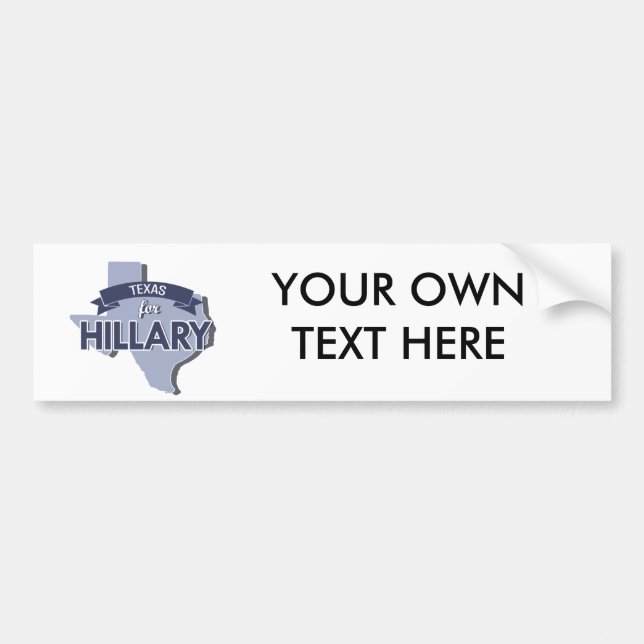 TEXAS FÜR HILLARY - .PNG AUTOAUFKLEBER (Vorne)