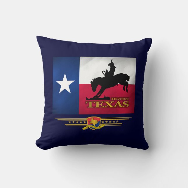 Texas Geboren & gezüchtet Kissen (Vorderseite)