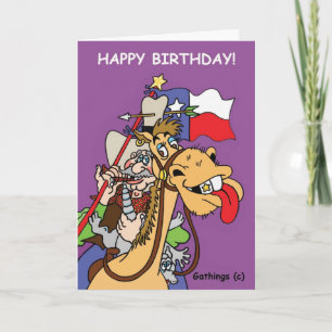 TEXAS-GEBURTSTAGS-KARTE KARTE
