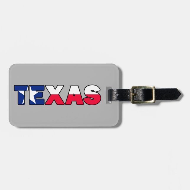 Texas Gepäckanhänger (Vorderseite horizontal)