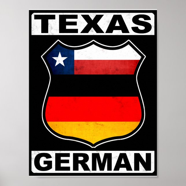 Texas German American Poster (Vorne)