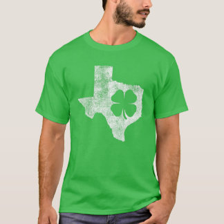 Texas Gift St. Patrick's Day Kleeblatt Clover Iris T-Shirt