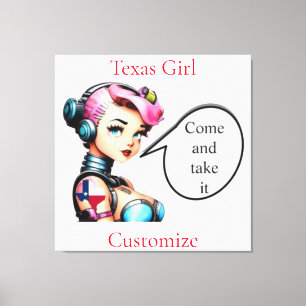 Texas Girl Thunder_Cove Leinwanddruck