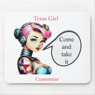 Texas Girl Thunder_Cove Mousepad