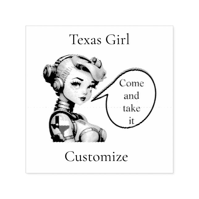 Texas Girl Thunder_Cove Permastempel (Design)
