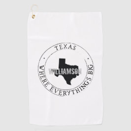 Texas Golf Handtuch Staat Personalisiert