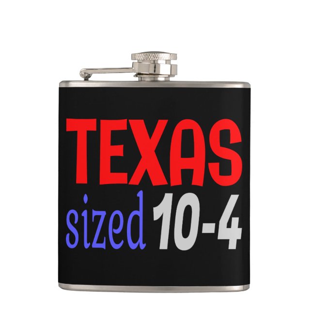 Texas Größe 10-4 LetterKenny Flachmann (Vorderseite)