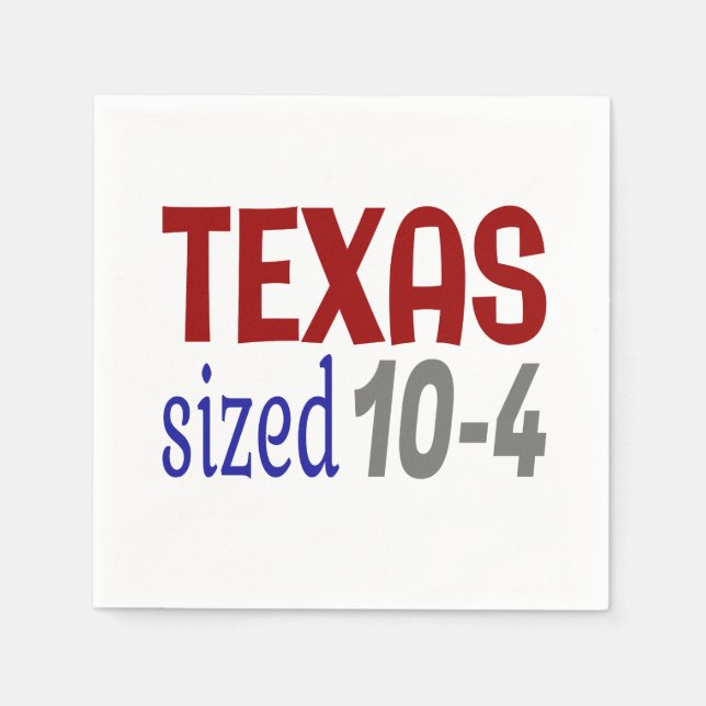 Texas Größe 10-4 LetterKenny Serviette (Vorderseite)