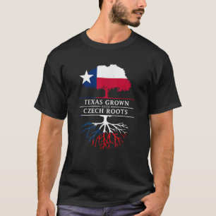 Texas Grown with Czech Roots Tschechische Republik T-Shirt