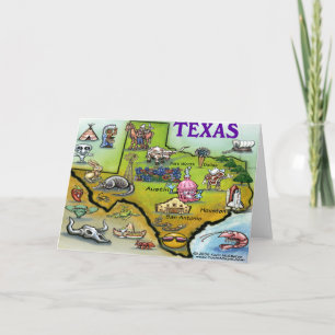 Texas-Gruß-Karte Karte