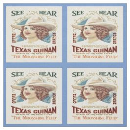 Texas Guinan Cowgirl Singer Western Fabric Stoff
