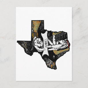 Texas Guitar Postkarte