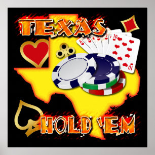 TEXAS HALTEN sie PLAKAT