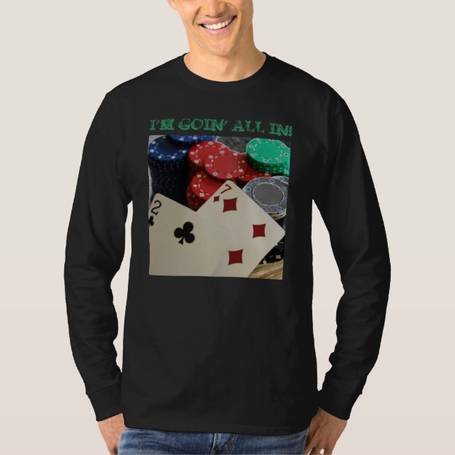 Texas halten sie Poker-Entwurfs-Shirt T-Shirt (Vorderseite)