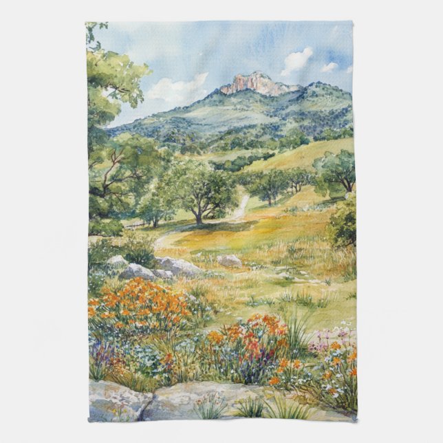 Texas Hill Country Geschirrtuch (Vertikal)