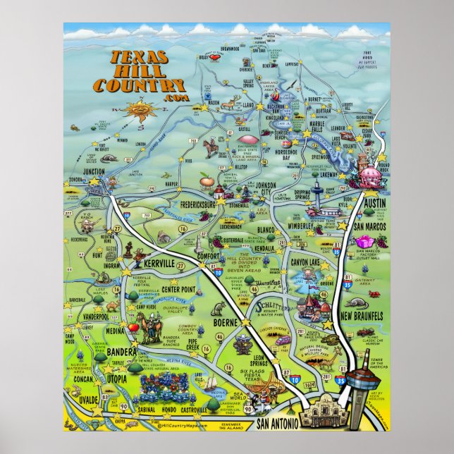 Texas Hill Country Poster 2014 Version (Vorne)