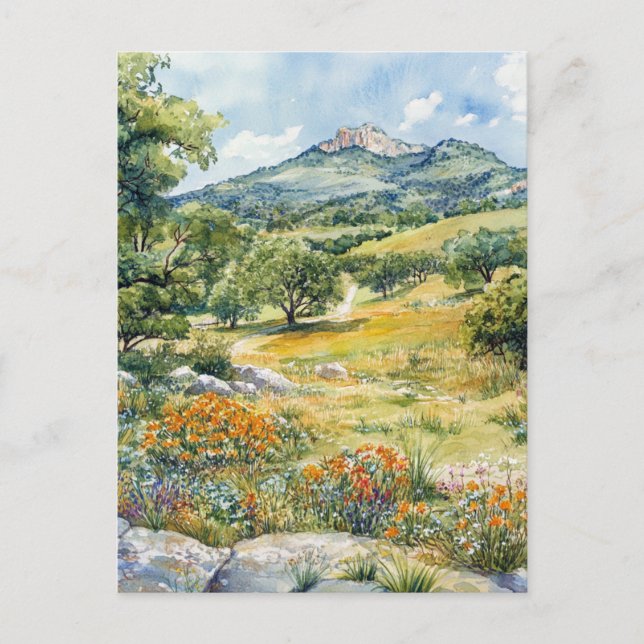 Texas Hill Country Postkarte (Vorderseite)
