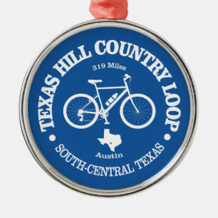 Texas Hill Country (Radfahren) Ornament Aus Metall