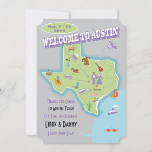 Texas Hochzeit Libby Einladung