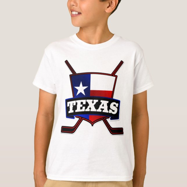 Texas Hockey Flag Logo T-Shirt (Vorderseite)