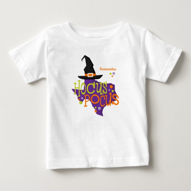 Texas Hocus Pocus Halloween Baby T-shirt (Vorderseite)