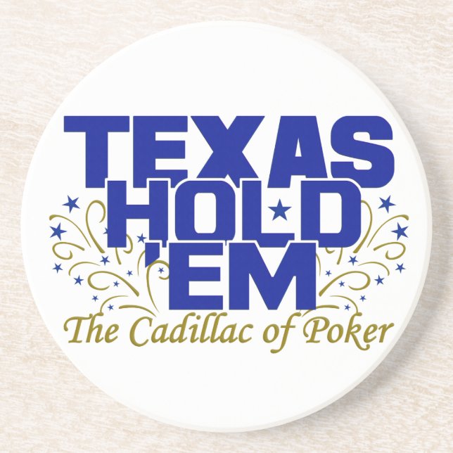Texas Hold 'Em dessous de verre (Devant)