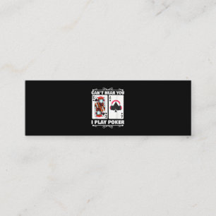 Texas Holdem Poker Cant Hören Sie, ich spiele Poke Mini Visitenkarte