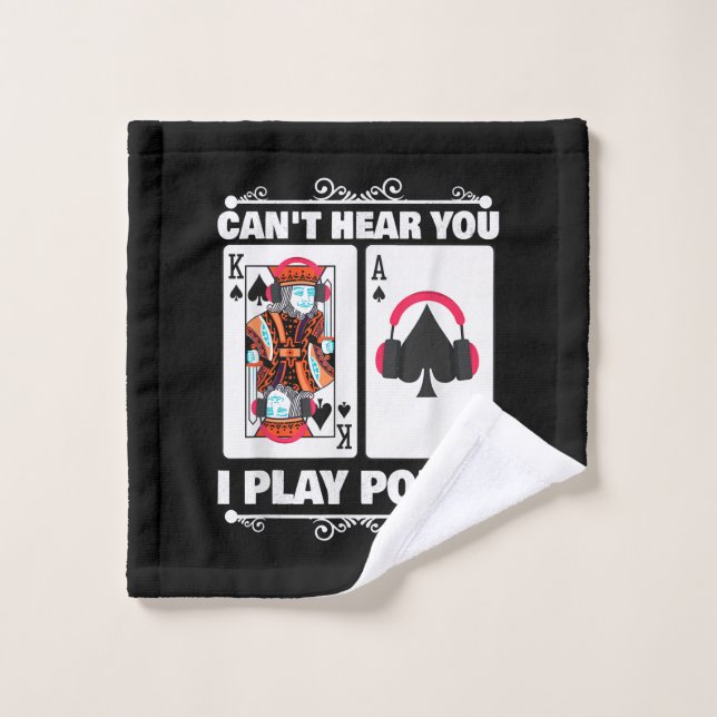 Texas Holdem Poker Ne Peut Pas Vous Entendre Je Jo (Gant de toilette)