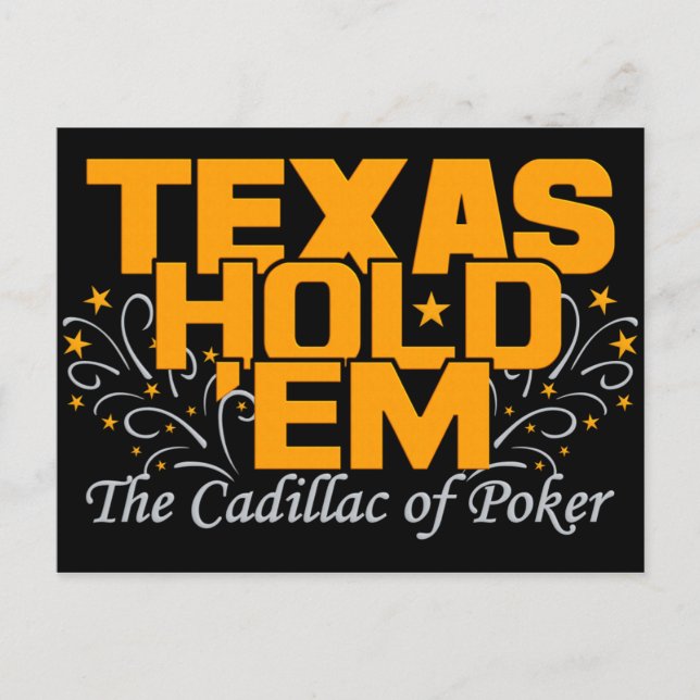 Texas Hold'em Postcard Postkarte (Vorderseite)