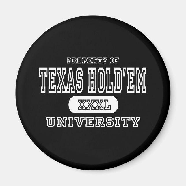 Texas Holdem University Dark Magnet (Vorne)