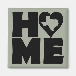 Texas Home Heart State Kühlschrankmagnet
