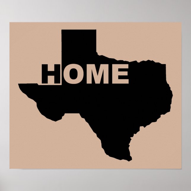 Texas Home Loin De La Maison Panneau Poster (Devant)