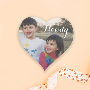 Texas Howdy Custom Foto Sticker