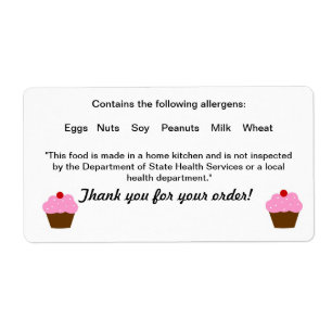 Texas Hütte Food Law Label