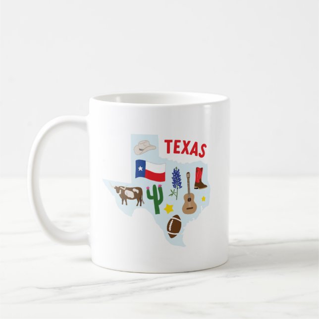 Texas Icons Café Mug (Gauche)