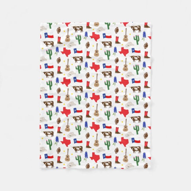 Texas Icons Fleecedecke (Vorderseite)