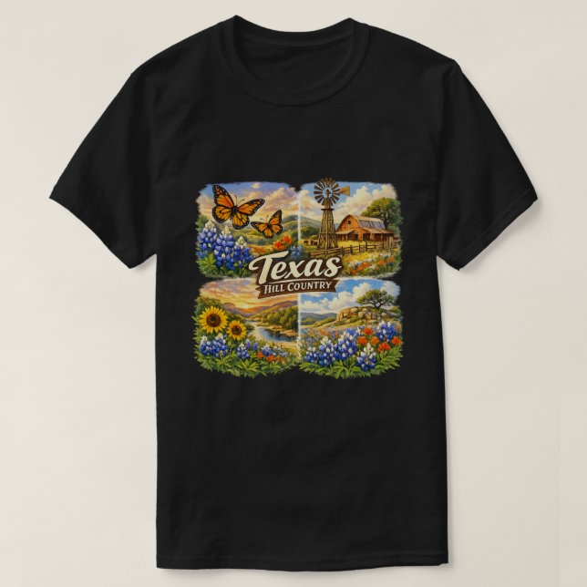 Texas im Frühling  T-Shirt (Design vorne)