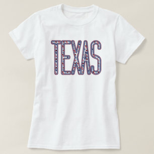 Texas-Imitate: Applique Fall Letters T-Shirt