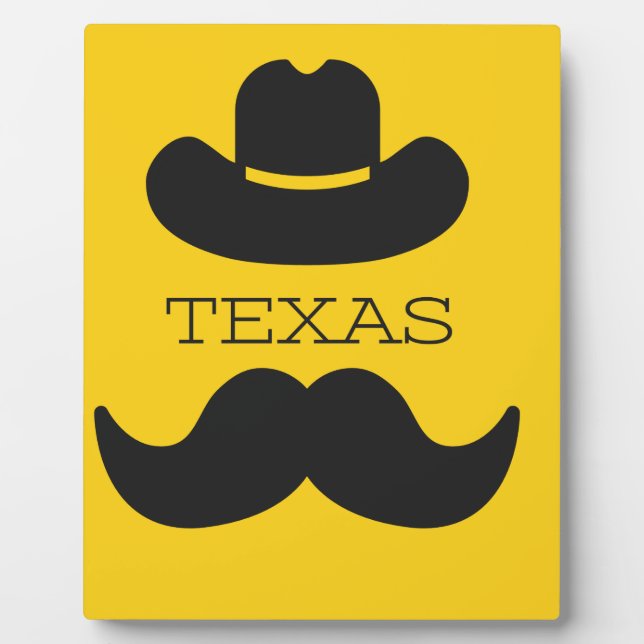 Texas in gelb fotoplatte (Vorderseite)