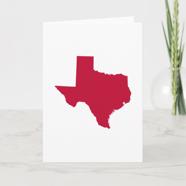 Texas in Red Karte (Vorderseite)
