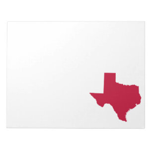 Texas in Red Notizblock
